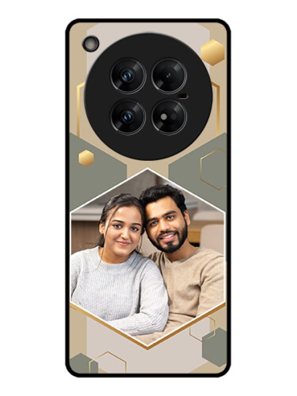 Custom Infinix Zero 40 5G Custom Glass Phone CaseStylish Hexagon Pattern Design