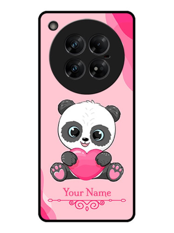 Custom Infinix Zero 40 5G Custom Glass Phone CaseCute Panda Design