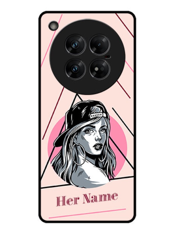 Custom Infinix Zero 40 5G Custom Glass Phone CaseRockstar Girl Design