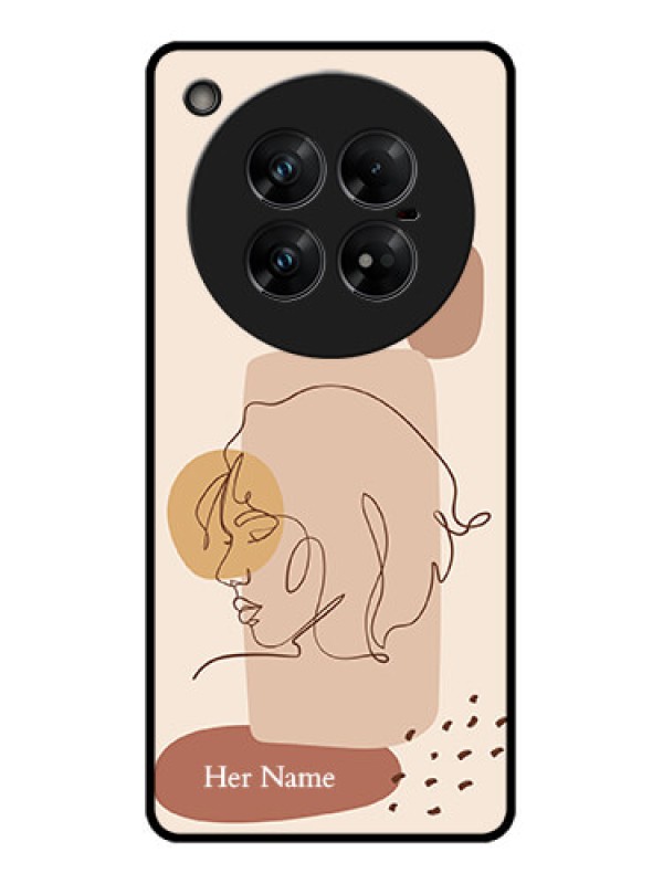 Custom Infinix Zero 40 5G Custom Glass Phone CaseCalm Woman Line Art Design