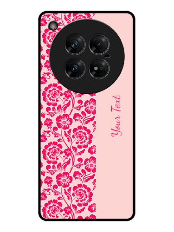 Custom Infinix Zero 40 5G Custom Glass Phone CaseAttractive Floral Pattern Design