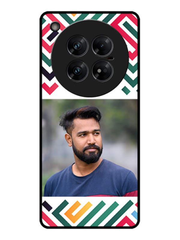 Custom Infinix Zero 40 5G Custom Glass Phone CaseColorful Maze Pattern Design