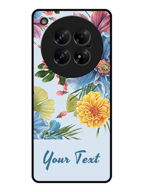 Custom Infinix Zero 40 5G Custom Glass Phone CaseStunning Watercolored Flowers Painting Design