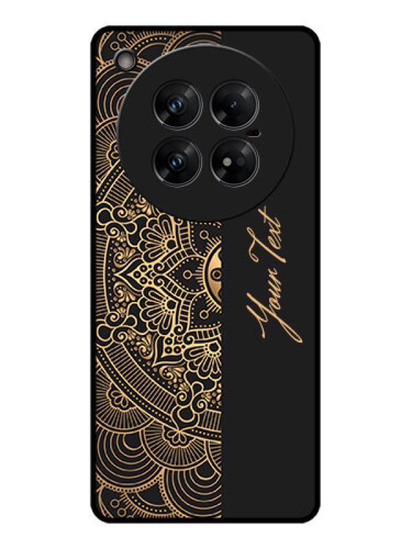 Custom Infinix Zero 40 5G Custom Glass Phone CaseMandala Art With Custom Text Design