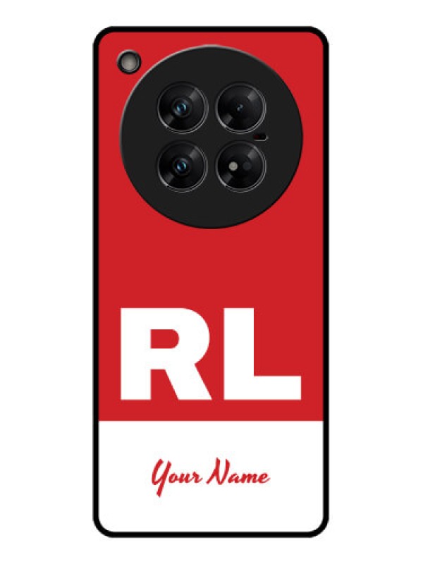 Custom Infinix Zero 40 5G Custom Glass Phone CaseDual Tone Custom Text Design