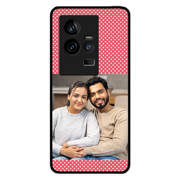 iQOO 11 5G Custom Glass Phone Case - White Dotted Design