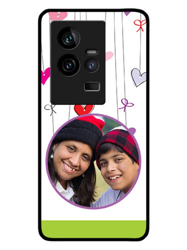 Custom iQOO 11 5G Photo Printing on Glass Case - Cute Kids Phone Case Design
