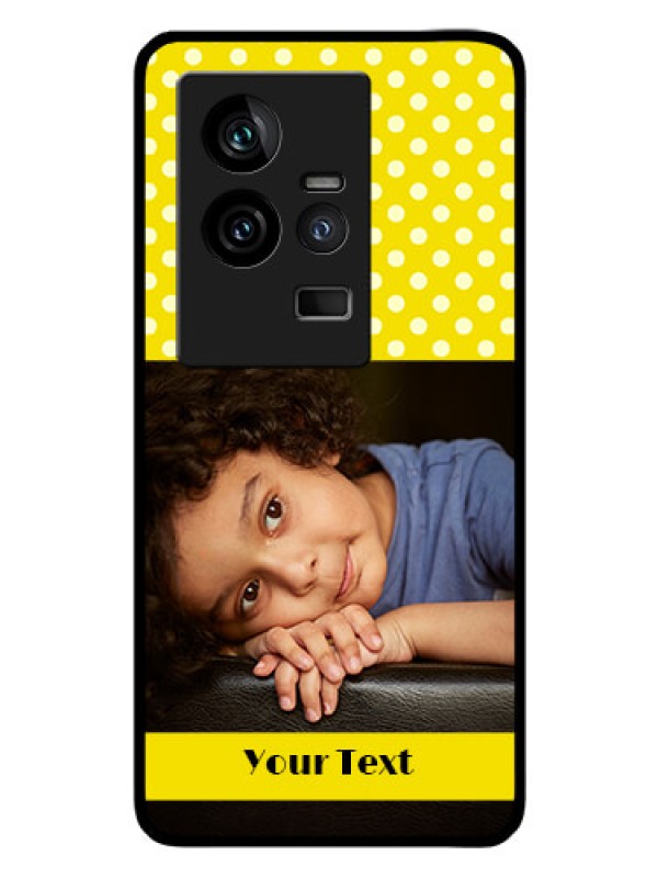 Custom iQOO 11 5G Custom Glass Phone Case - Bright Yellow Case Design