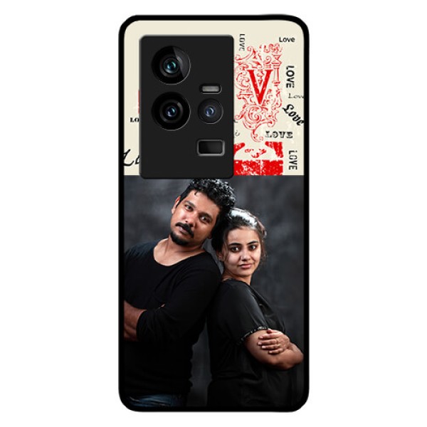 iQOO 11 5G Photo Printing on Glass Case - Trendy Love Design Case