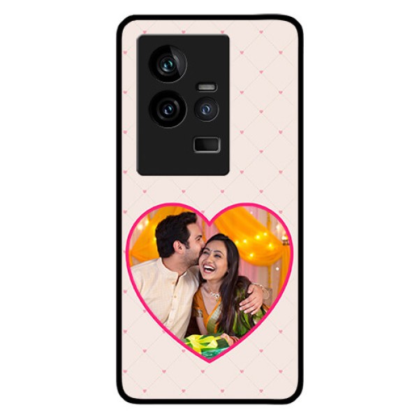 iQOO 11 5G Custom Glass Mobile Case - Heart Shape Design