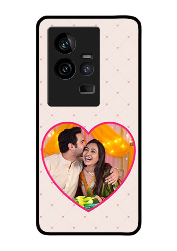 iQOO 11 5G Custom Glass Mobile Case - Heart Shape Design
