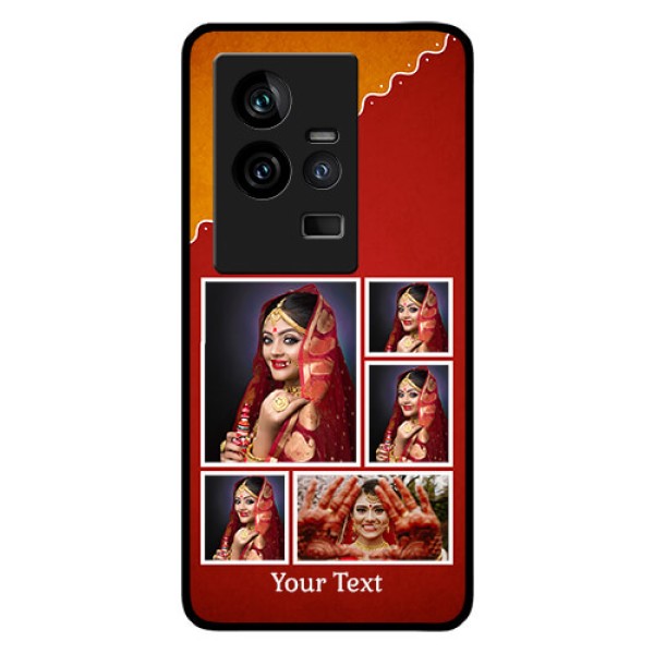 iQOO 11 5G Personalized Glass Phone Case - Wedding Pic Upload Design iQOO 11 5G Personalized Glass Phone Case - Wedding Pic Upload Design
