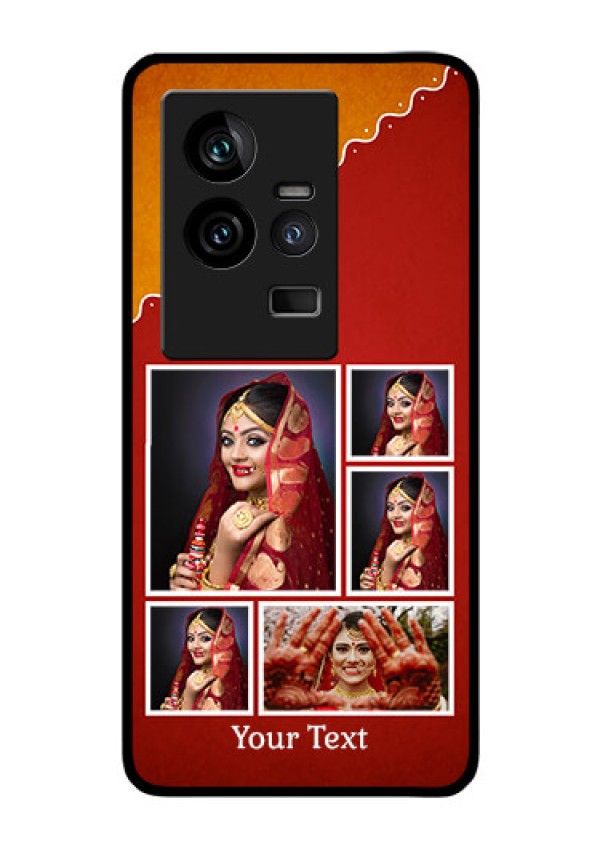 iQOO 11 5G Personalized Glass Phone Case - Wedding Pic Upload Design