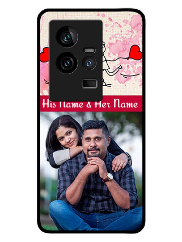 Custom iQOO 11 5G Photo Printing on Glass Case - You and Me Case Design