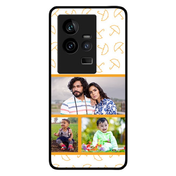 iQOO 11 5G Custom Glass Mobile Case - Yellow Pattern Design