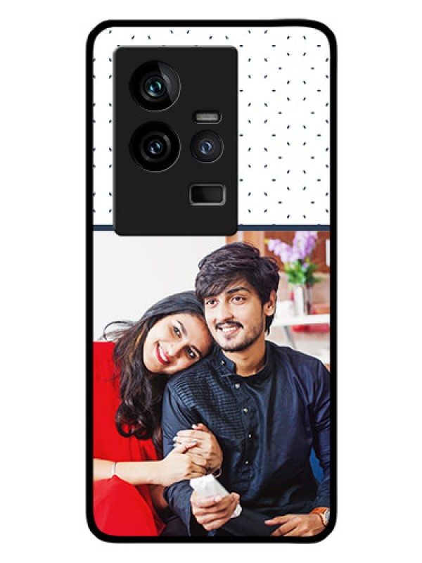 Custom iQOO 11 5G Personalized Glass Phone Case - Premium Dot Design