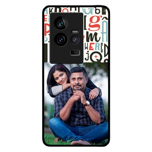 iQOO 11 5G Personalized Glass Phone Case - Alphabet Design