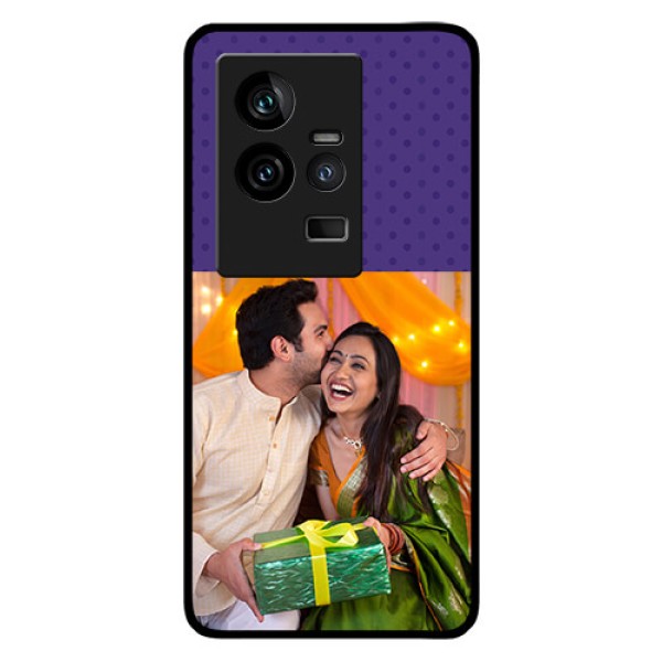 iQOO 11 5G Personalized Glass Phone Case - Violet Pattern Design iQOO 11 5G Personalized Glass Phone Case - Violet Pattern Design