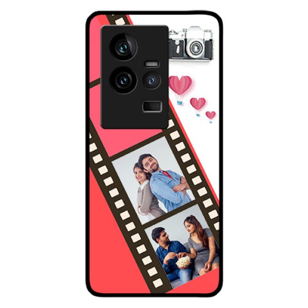iQOO 11 5G Personalized Glass Phone Case - 3 Image Holder with Film Reel iQOO 11 5G Personalized Glass Phone Case - 3 Image Holder with Film Reel