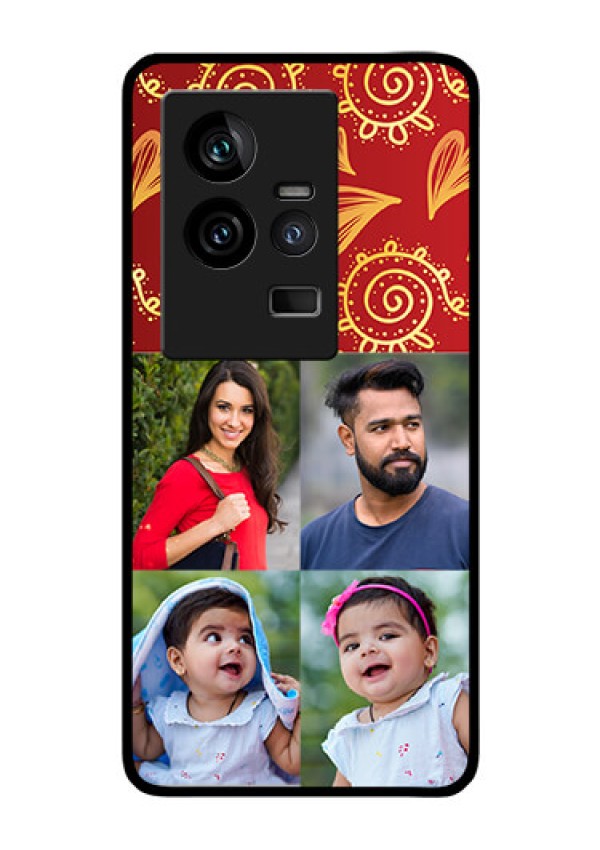 iQOO 11 5G Photo Printing on Glass Case - 4 Image Traditional Design