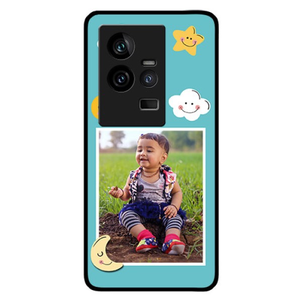 iQOO 11 5G Personalized Glass Phone Case - Smiley Kids Stars Design iQOO 11 5G Personalized Glass Phone Case - Smiley Kids Stars Design