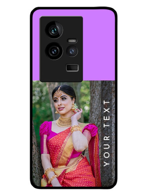 Custom iQOO 11 5G Custom Glass Mobile Case - Birthday Icons Design