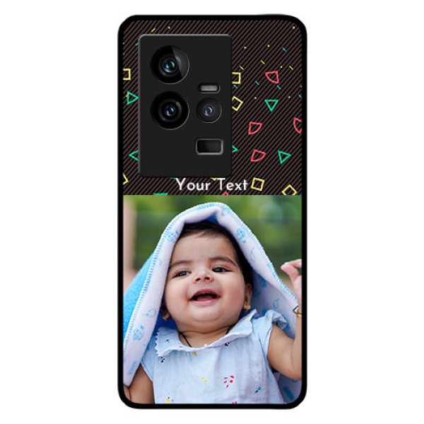 iQOO 11 5G Custom Glass Phone Case - with confetti birthday design iQOO 11 5G Custom Glass Phone Case - with confetti birthday design