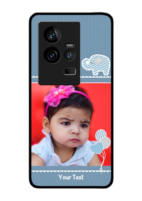 iQOO 11 5G Photo Printing on Glass Case - with Kids Pattern Design