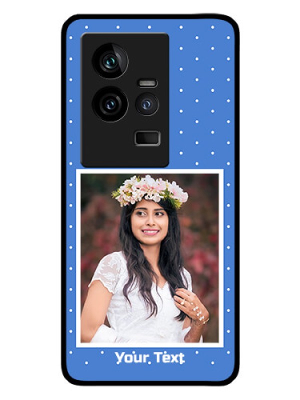 Custom iQOO 11 5G Photo Printing on Glass Case - Polka dots design