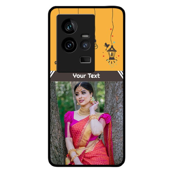 iQOO 11 5G Custom Glass Mobile Case - with Family Picture and Icons iQOO 11 5G Custom Glass Mobile Case - with Family Picture and Icons