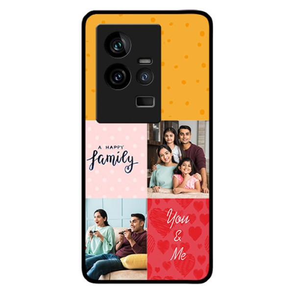 iQOO 11 5G Personalized Glass Phone Case - Images with Quotes Design