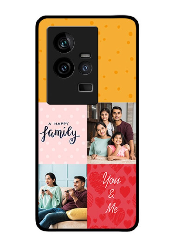 iQOO 11 5G Personalized Glass Phone Case - Images with Quotes Design