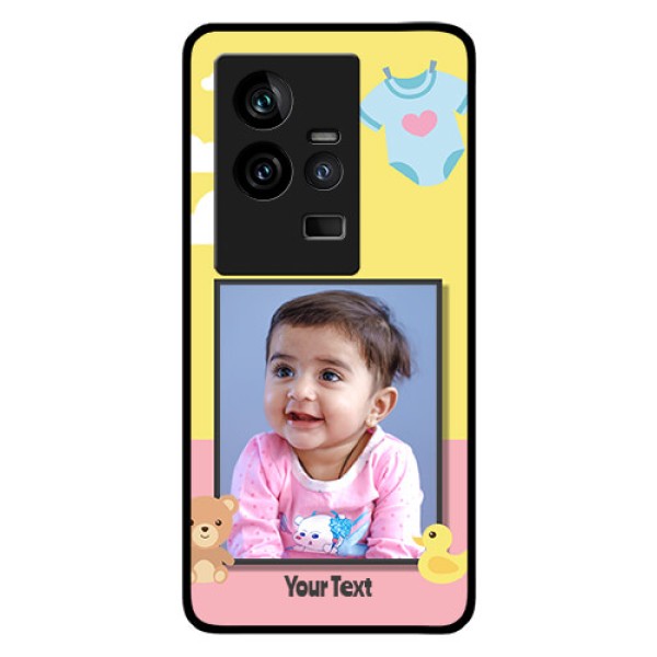 iQOO 11 5G Photo Printing on Glass Case - Kids 2 Color Design