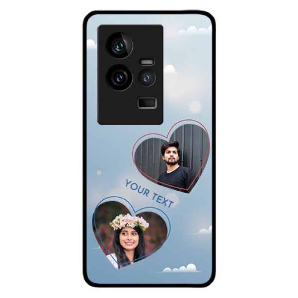 iQOO 11 5G Custom Glass Mobile Case - Blue Color Couple Design