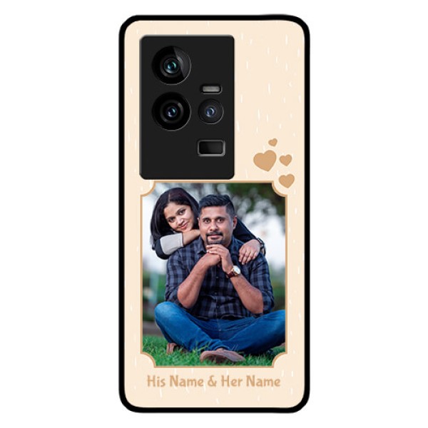 iQOO 11 5G Custom Glass Phone Case - with confetti love design