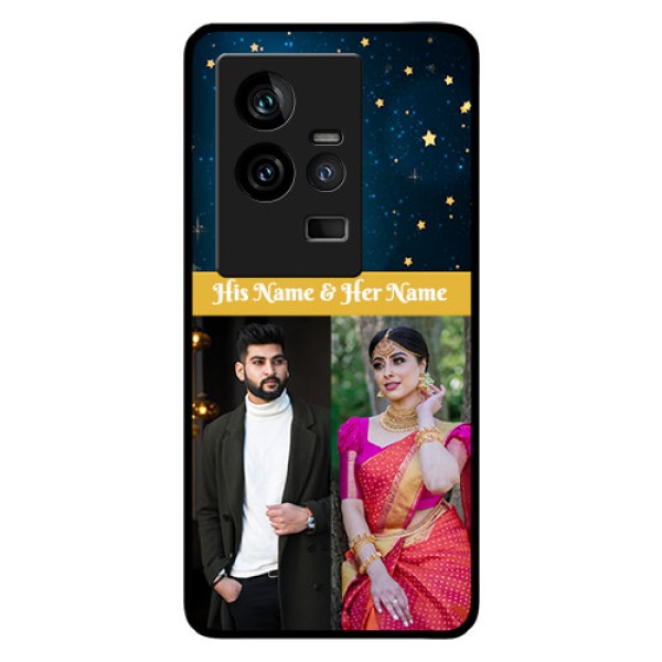 iQOO 11 5G Custom Glass Phone Case - Galaxy Stars Backdrop Design