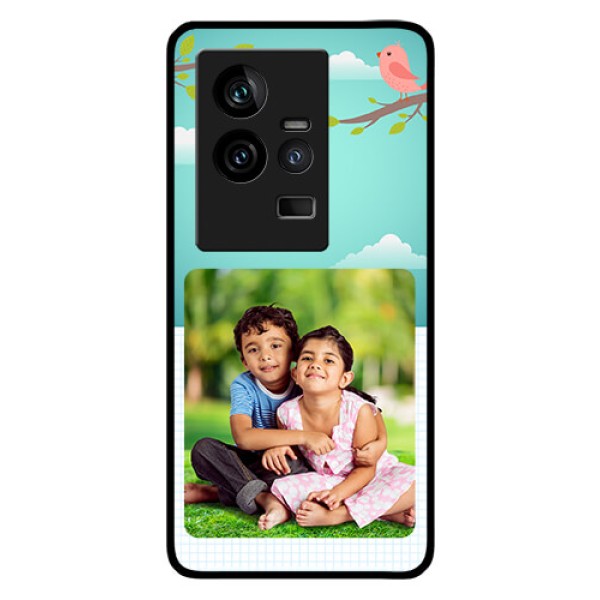 iQOO 11 5G Photo Printing on Glass Case - Doodle love Design
