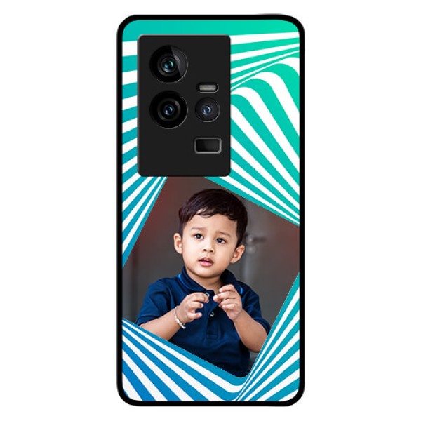 iQOO 11 5G Personalized Glass Phone Case - Abstract Spiral Design