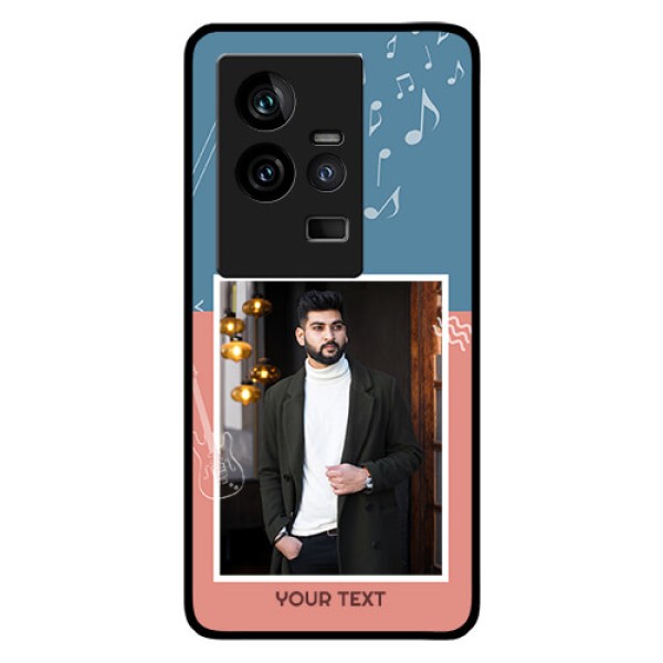 iQOO 11 5G Photo Printing on Glass Case - with Color Musical Note Design iQOO 11 5G Photo Printing on Glass Case - with Color Musical Note Design