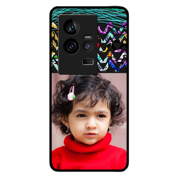 iQOO 11 5G Personalized Glass Phone Case - Neon Abstract Design