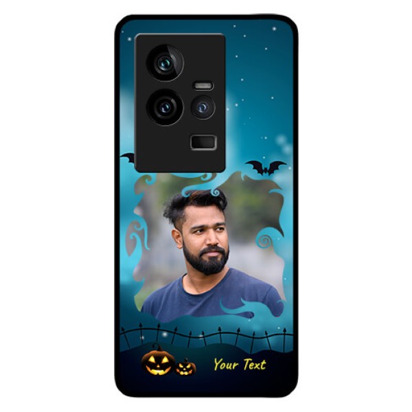 iQOO 11 5G Custom Glass Phone Case - Halloween frame design