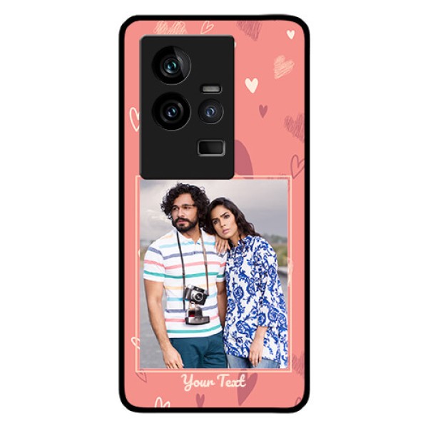iQOO 11 5G Custom Glass Phone Case - Love doodle art Design