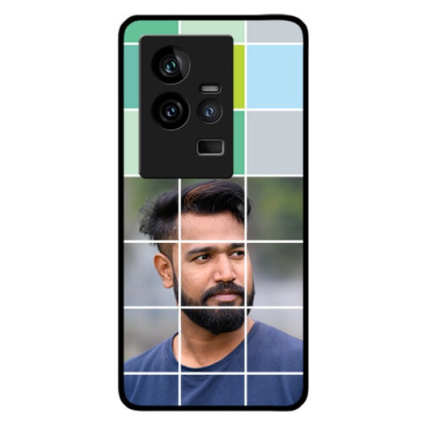 iQOO 11 5G Photo Printing on Glass Case - with white box pattern iQOO 11 5G Photo Printing on Glass Case - with white box pattern