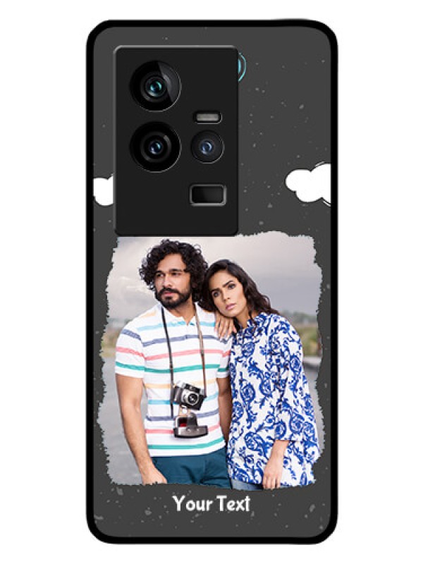 Custom iQOO 11 5G Custom Glass Phone Case - Splashes with love doodles Design