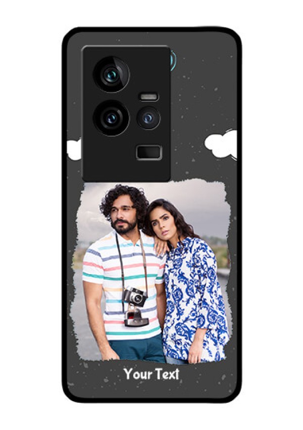 iQOO 11 5G Custom Glass Phone Case - Splashes with love doodles Design