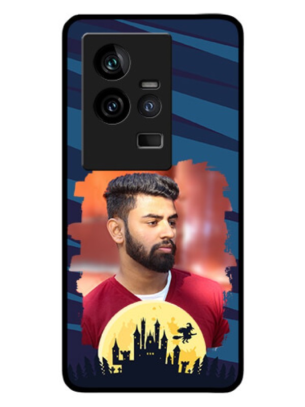 Custom iQOO 11 5G Photo Printing on Glass Case - Halloween Witch Design