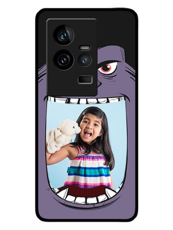 Custom iQOO 11 5G Custom Glass Phone Case - Angry Monster Design