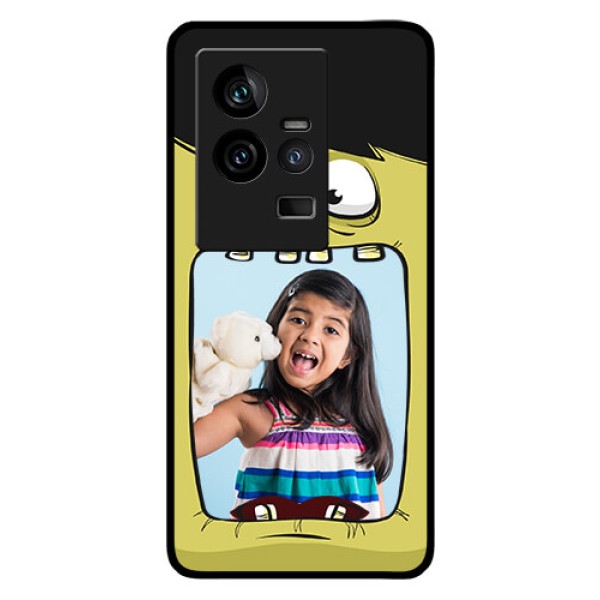 iQOO 11 5G Personalized Glass Phone Case - Cartoon monster back case Design iQOO 11 5G Personalized Glass Phone Case - Cartoon monster back case Design