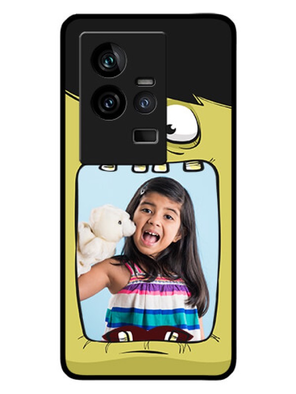 Custom iQOO 11 5G Personalized Glass Phone Case - Cartoon monster back case Design