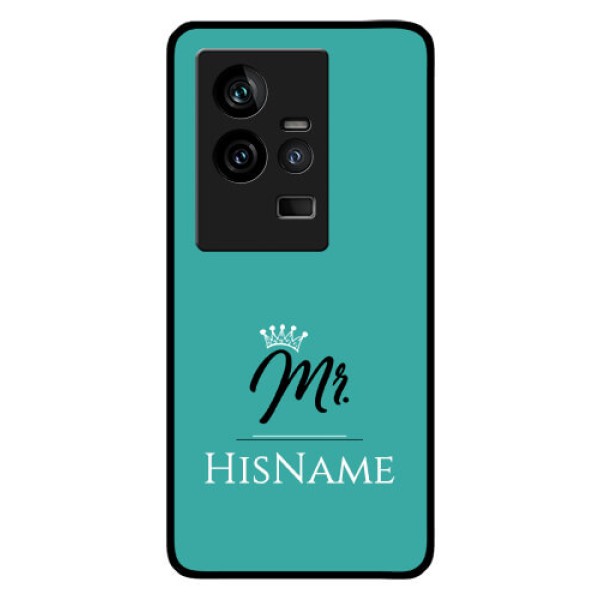 iQOO 11 5G Custom Glass Phone Case Mr with Name